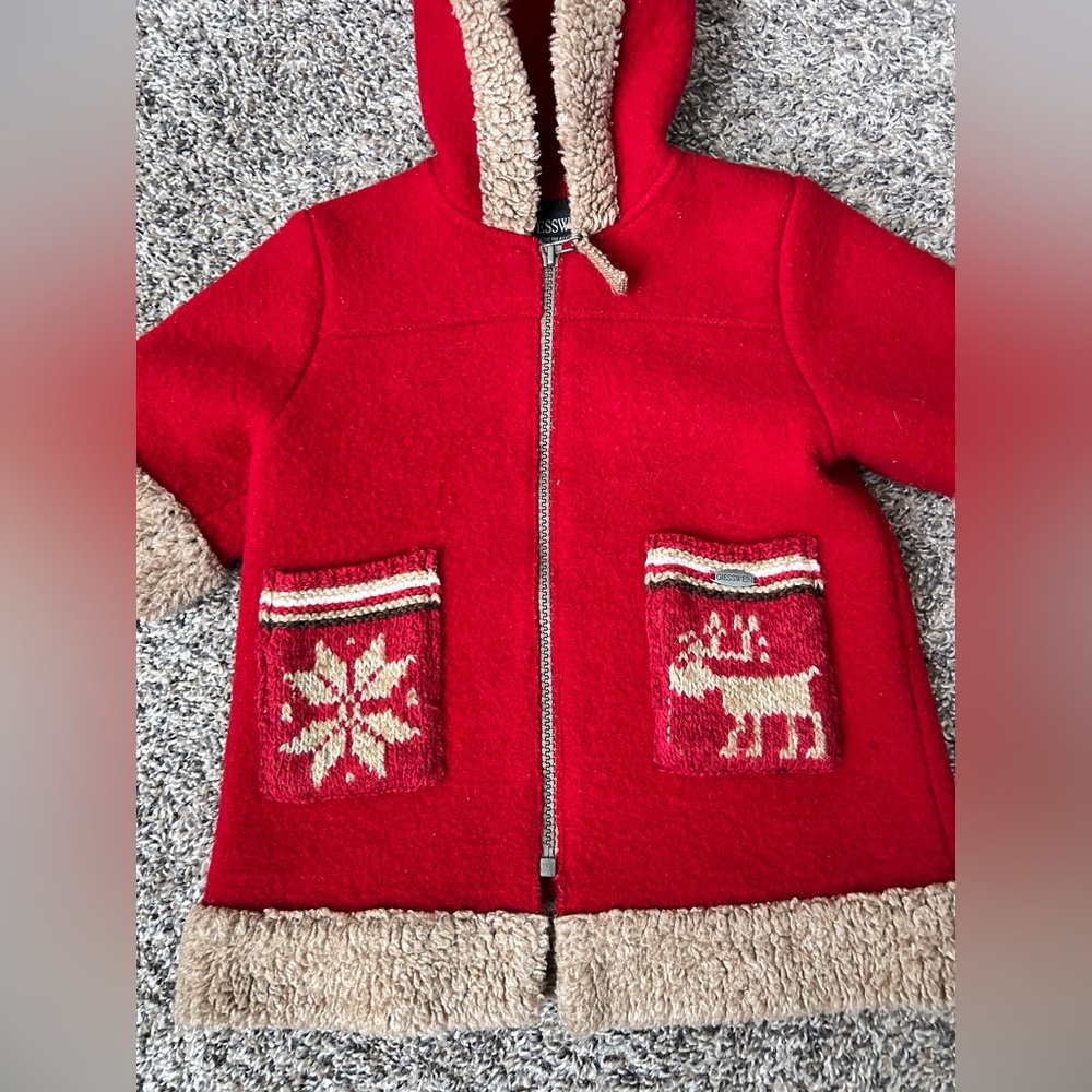 Giesswein Vintage Made in Austria Pure New Wool Infant Jacket EU size 68 - Picture 2 of 10
